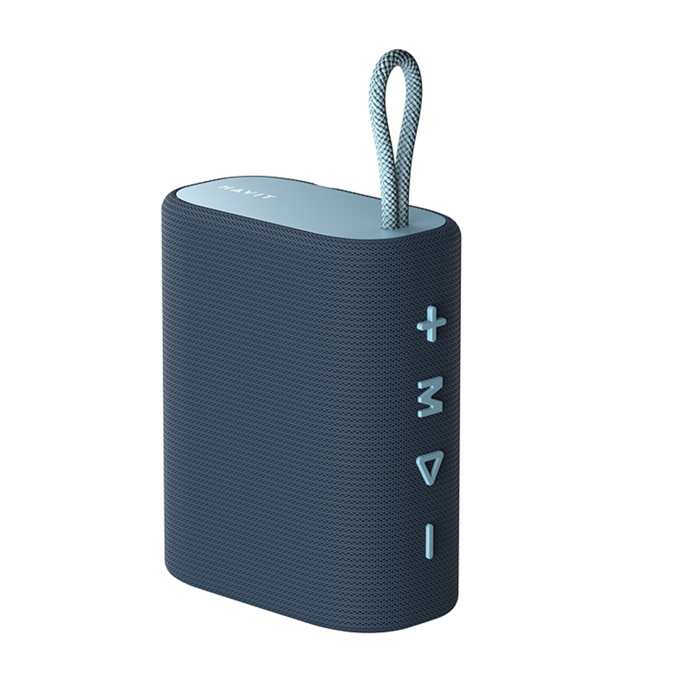 Parlante Bluetooth Havit Portátil 5W, Bluetooth 5.3, Batería hasta 6 horas, USB-C, AUX, Color Azul