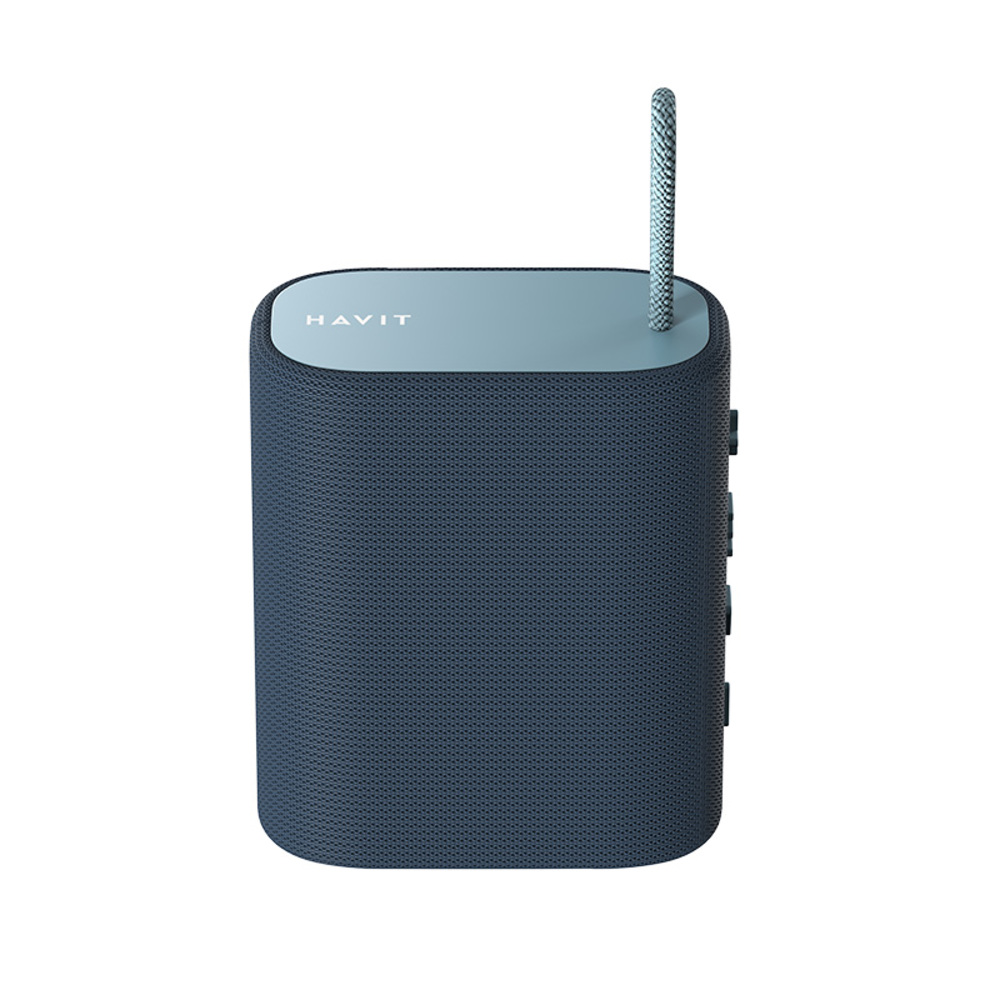 img Parlante Bluetooth Havit Portátil 5W, Bluetooth 5.3, Batería hasta 6 horas, USB-C, AUX, Color Azul