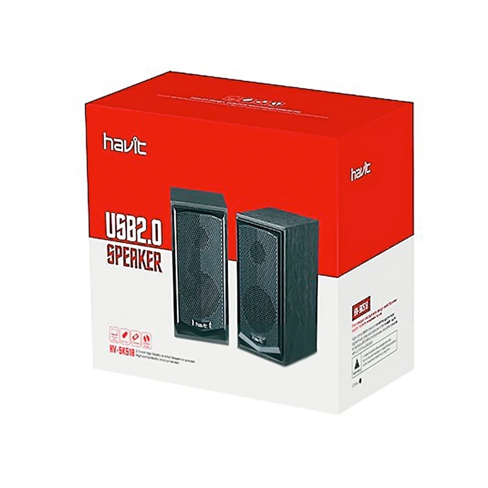 img Altavoces Havit Multimedia Estereo Frecuencia 60 a 18KHz Conexion USB y 3.5mm HV-SK518