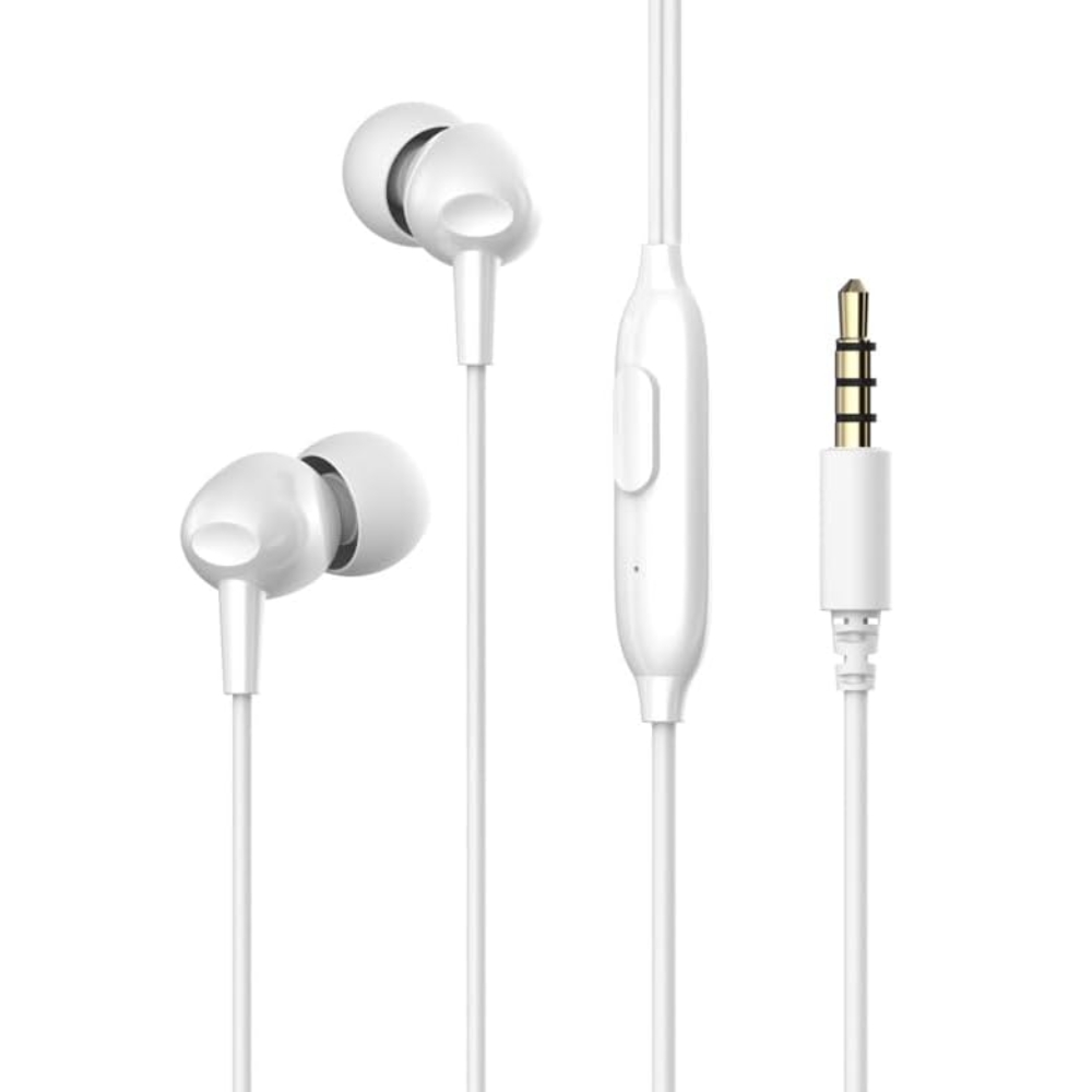 Auriculares Havit Estreo con manos Libre Conexion 3.5mm color Blanco E48P-WHITE