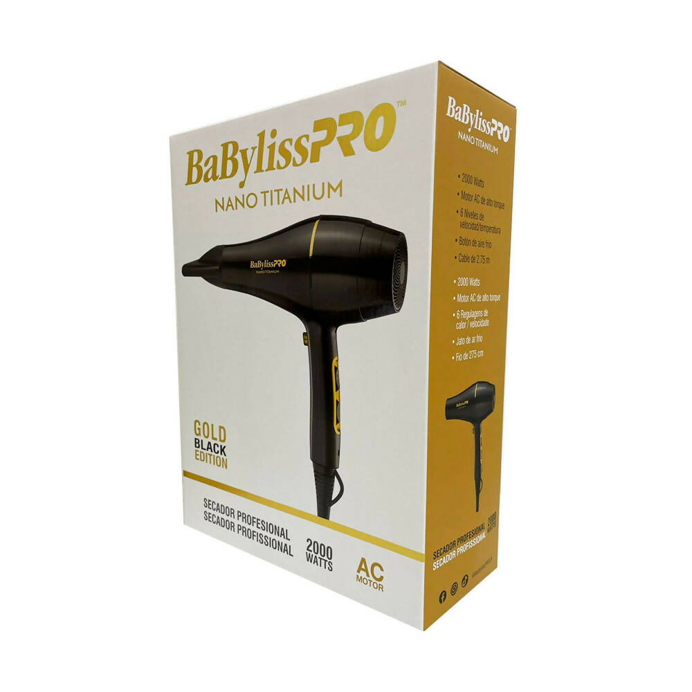 img Secador BaByLissPro Gold Black
