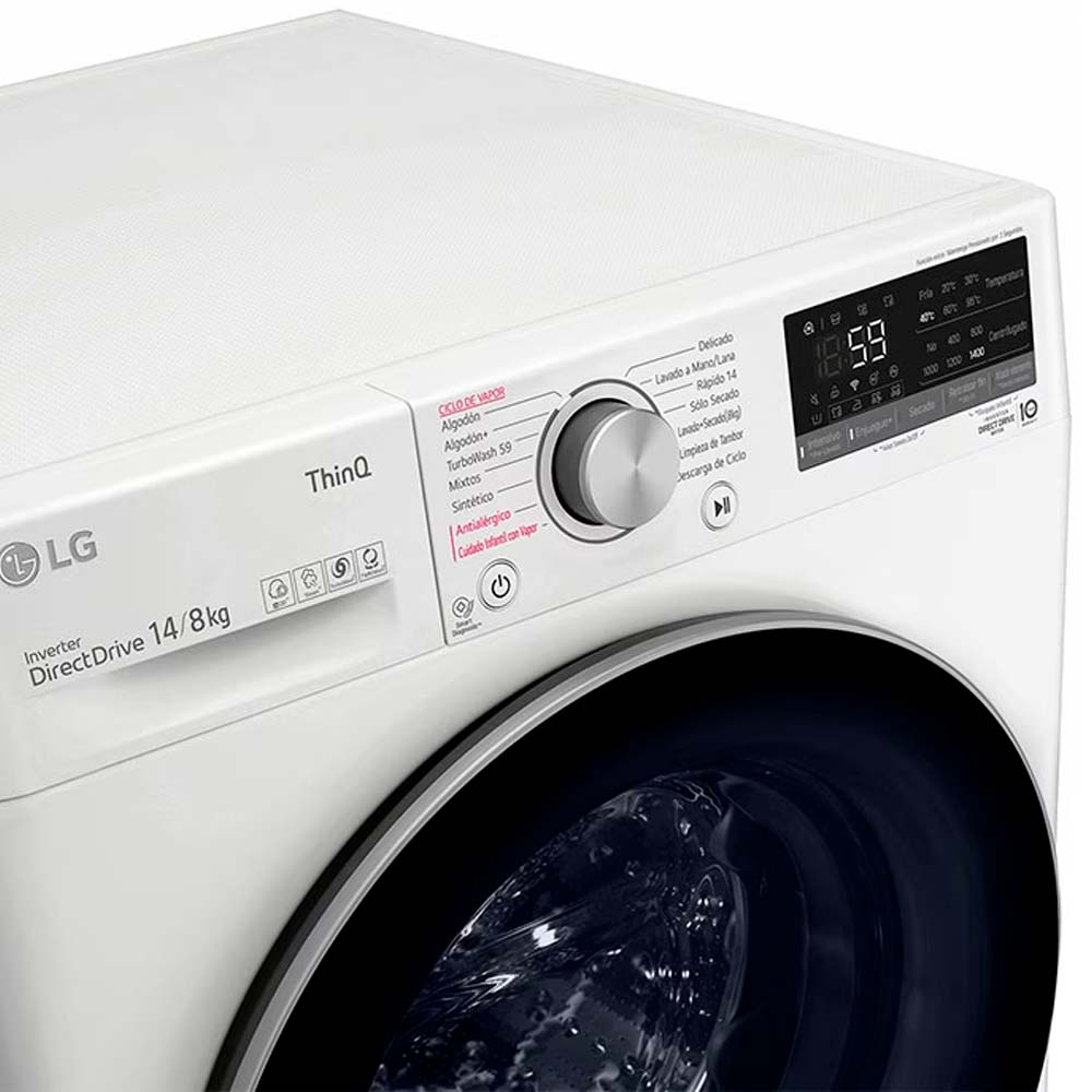 img Lavadora Secadora LG WD14WVC4S6 Carga Frontal