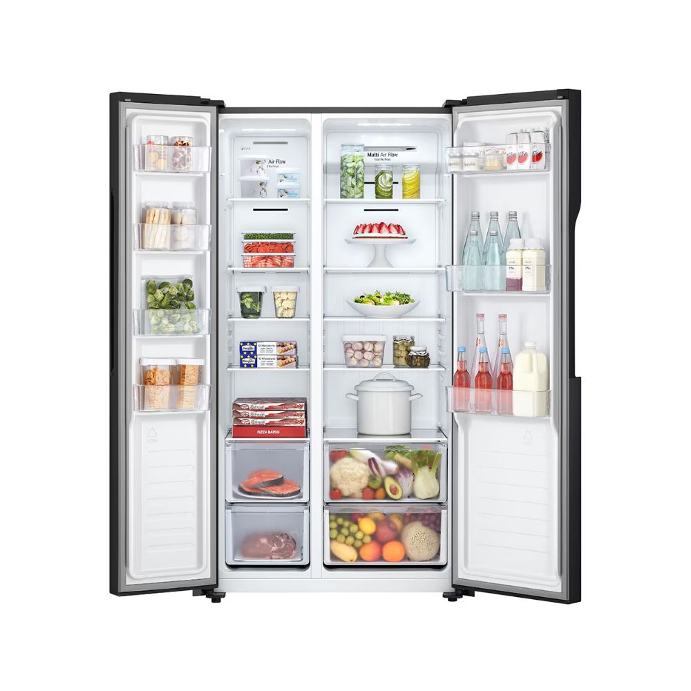 img Refrigeradora  LG Side by Side 509L con Múltiple Flujo de Aire, Total No Frost y Panel LED Táctil