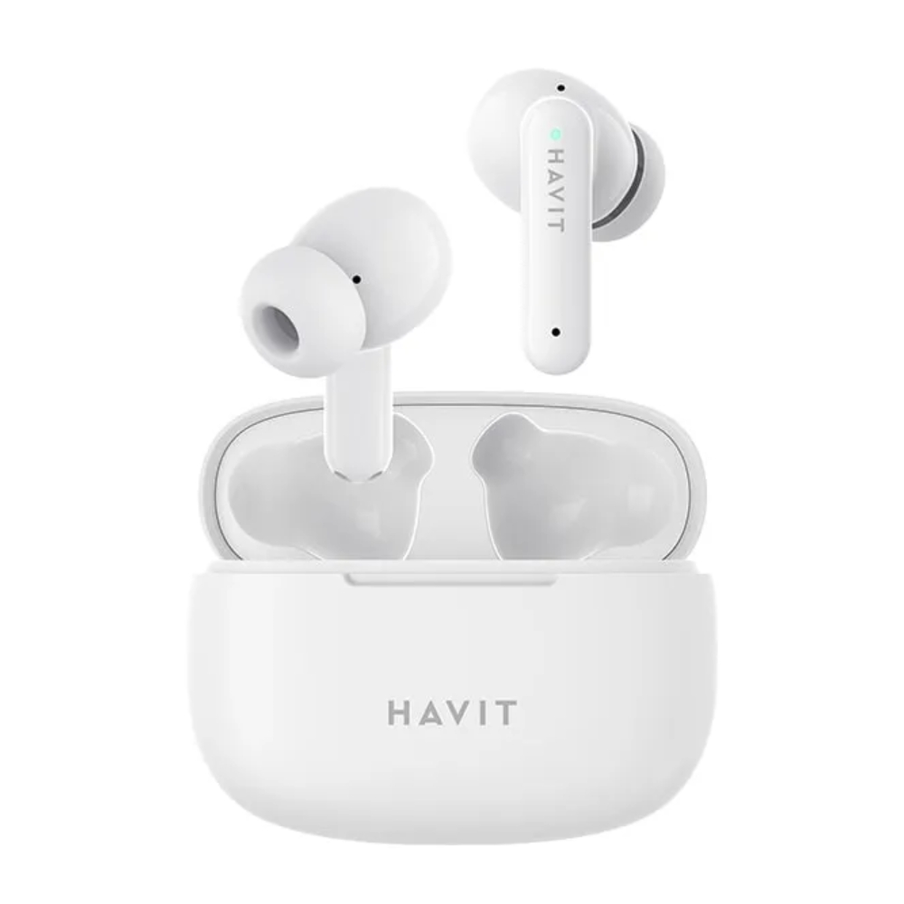 Auriculares Havit Inalambricos Estereo Tamaño Compacto Control Tactil Llamadas Nitidas Graves potentes color Negro TW967-W