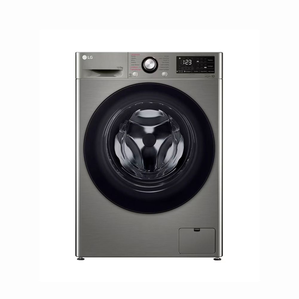 Lavadora/Secadora LG Carga Frontal Color Silver de 14 Kg Lavado y 8 Kg Secado – WD14VVC4S6C