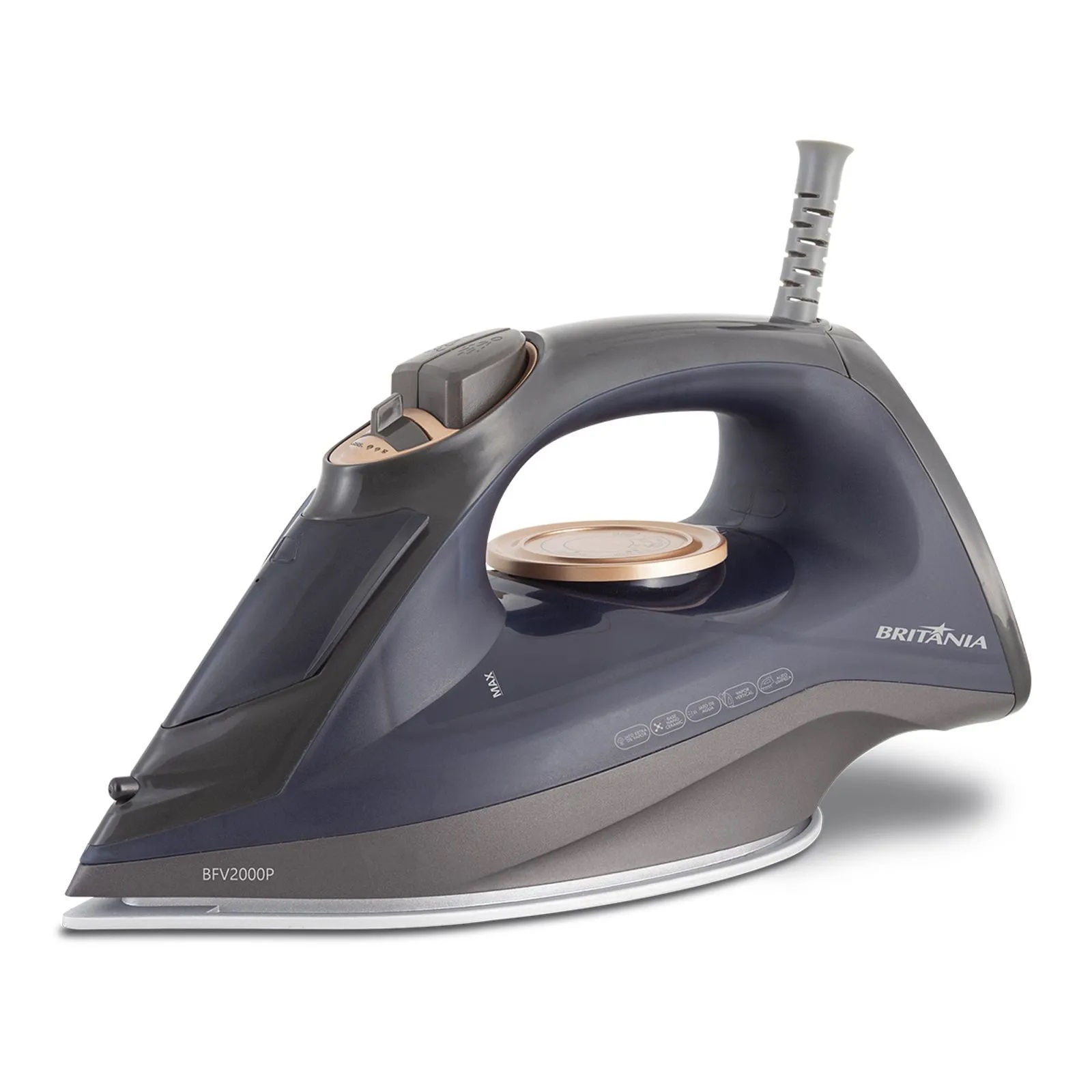 Plancha Briania Base Cerámica Vapor Vertical BFV2000P