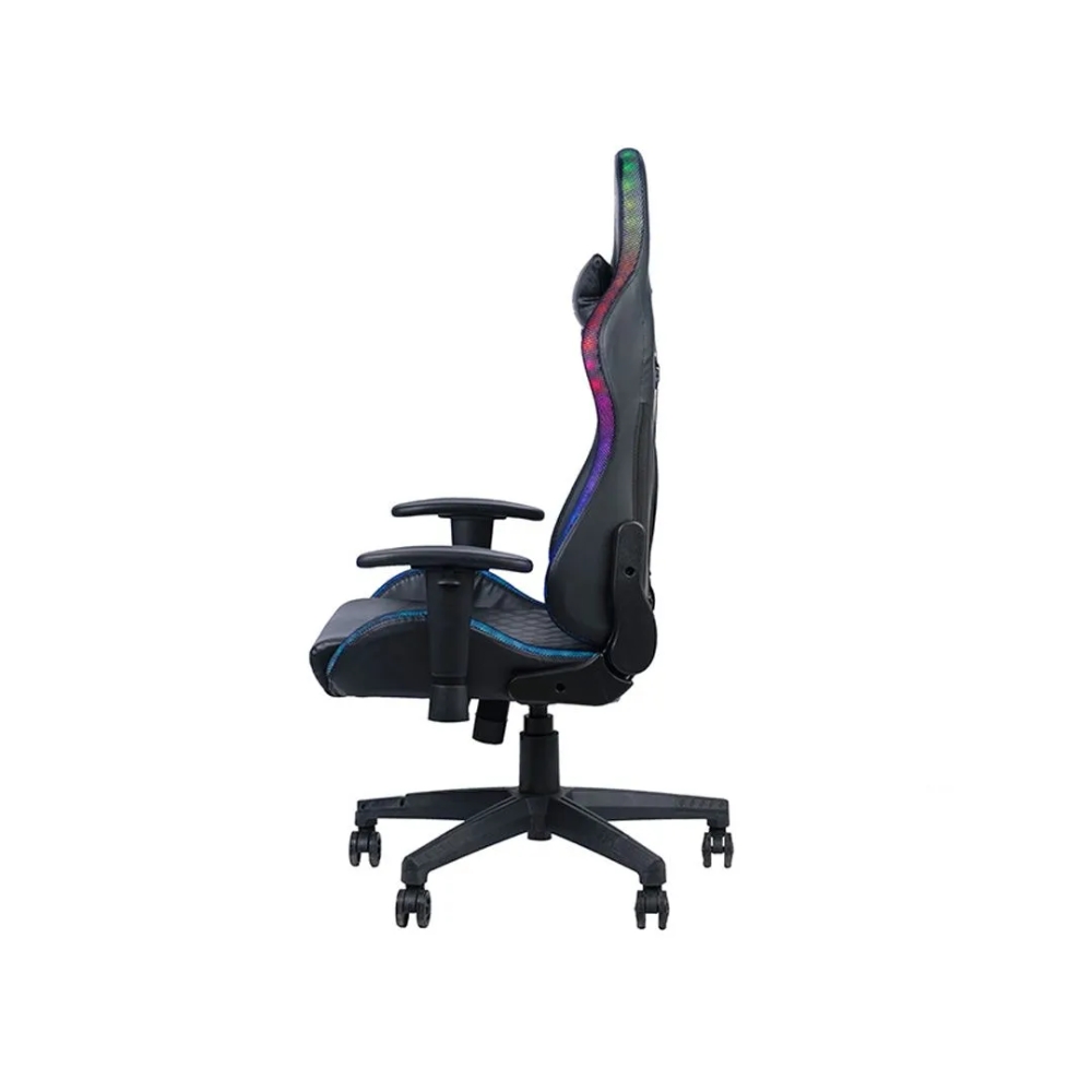img Silla Gamer Havit con Luz LED Reposa Brazos 2D Gira 180 Grados Soporta hasta 150Kg color Negro GC927