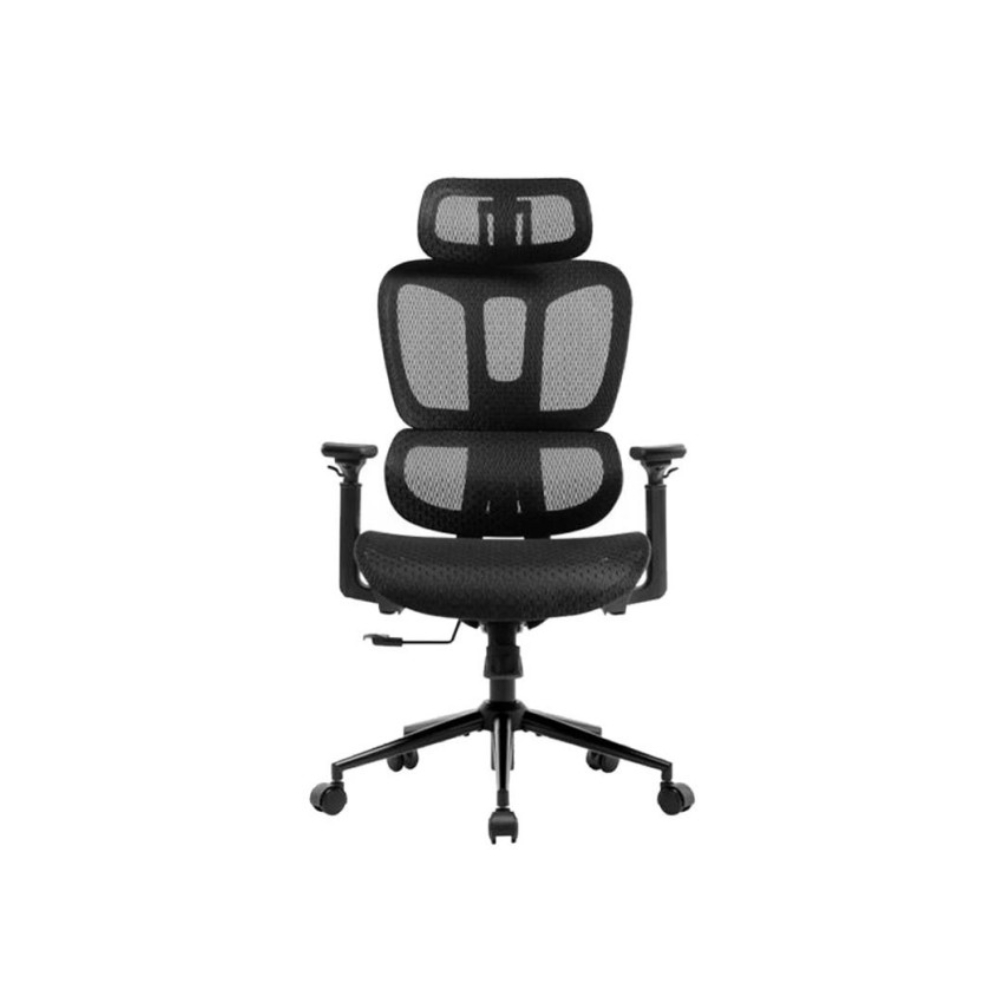 Silla Gamer Havit con Tapizado Polipiel Reposa Brazos Ajustable 3D Soporta hasta 120Kg color Negro GC918