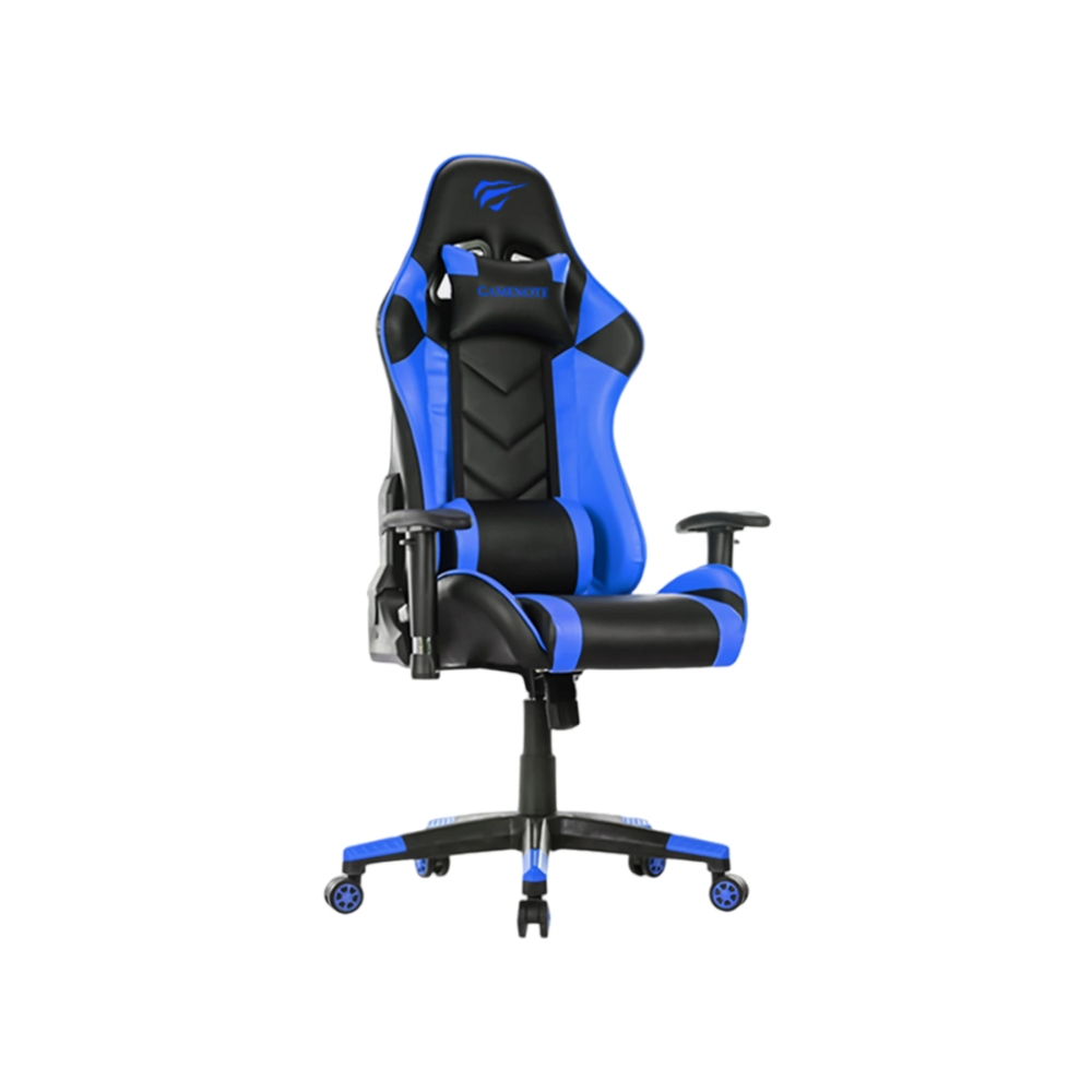 Silla Gamer Havit Gira 180 Grados Brazo Fijo Soporta hasta 150Kg color Negro y Azul GC932-BB