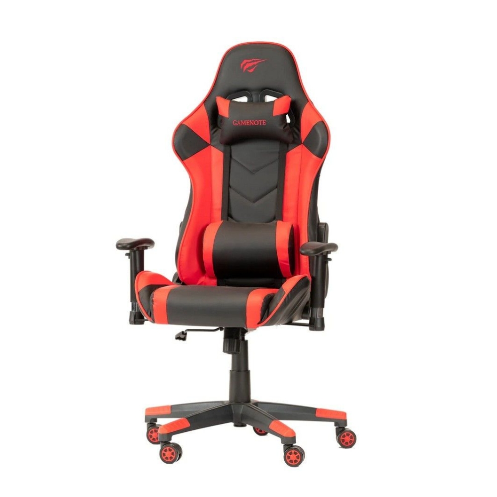 Silla Gamer Havit Gira 180 Grados Brazo Fijo Soporta hasta 150Kg color Negro y Rojo GC932