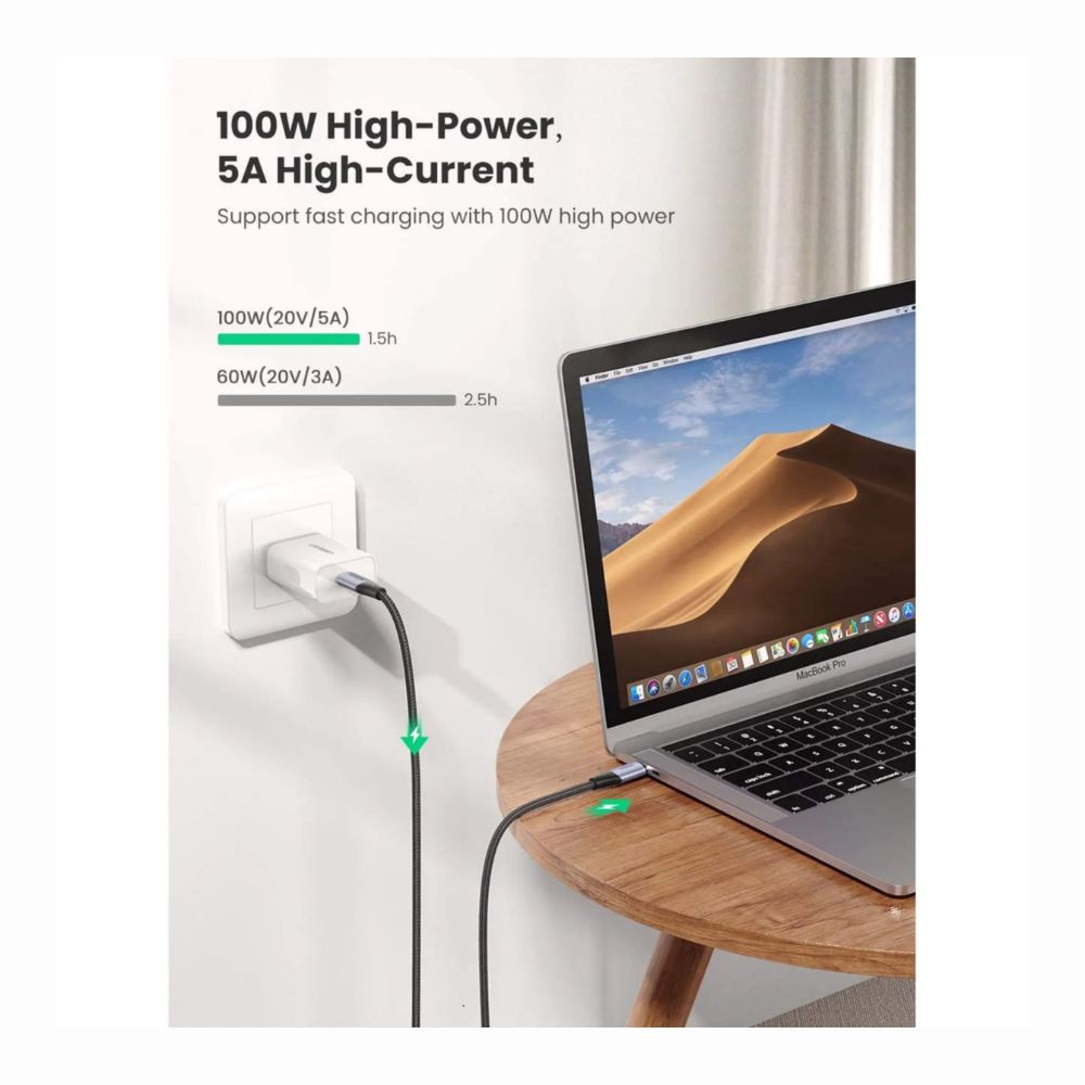 img Cable USB-C 3.2 Gen2 Ugreen Tipo C a C de 1metro