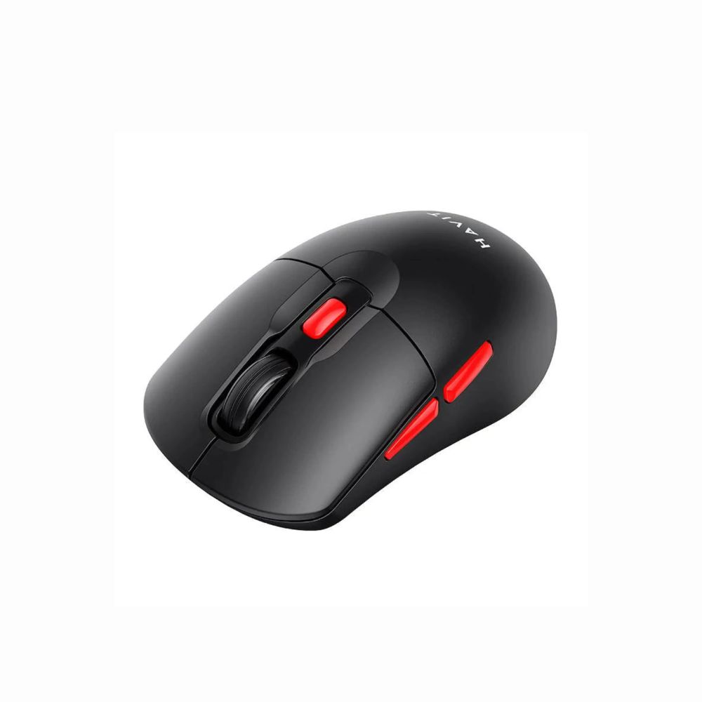 Mouse Inalámbrico Dual Negro/Rojo – 2.4GHz + Bluetooth 5.1 Havit
