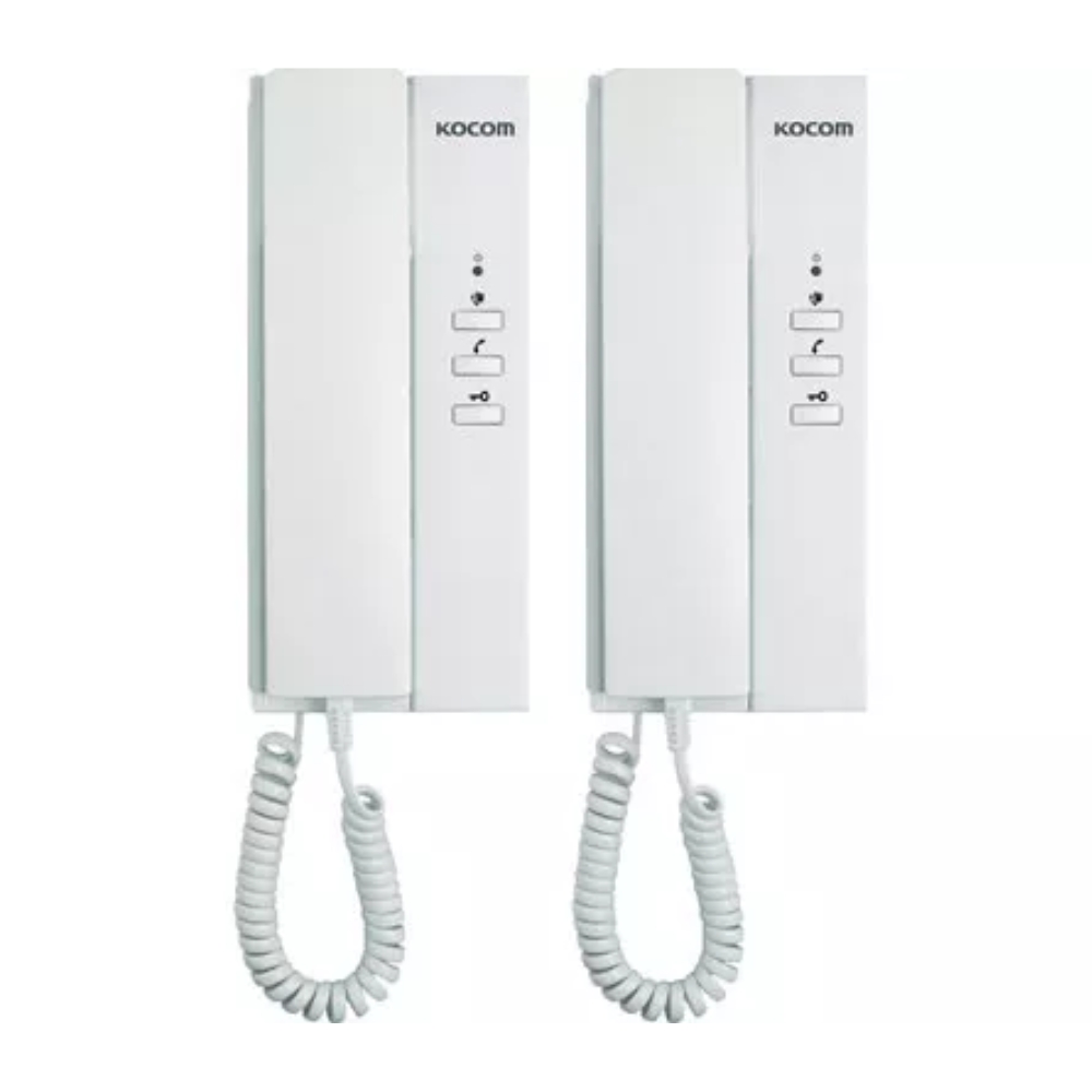 Citofono Kocom Adicional x2 Audio Conversacion con Visitante Funcion Apertura de Puerta KDP-602A/D