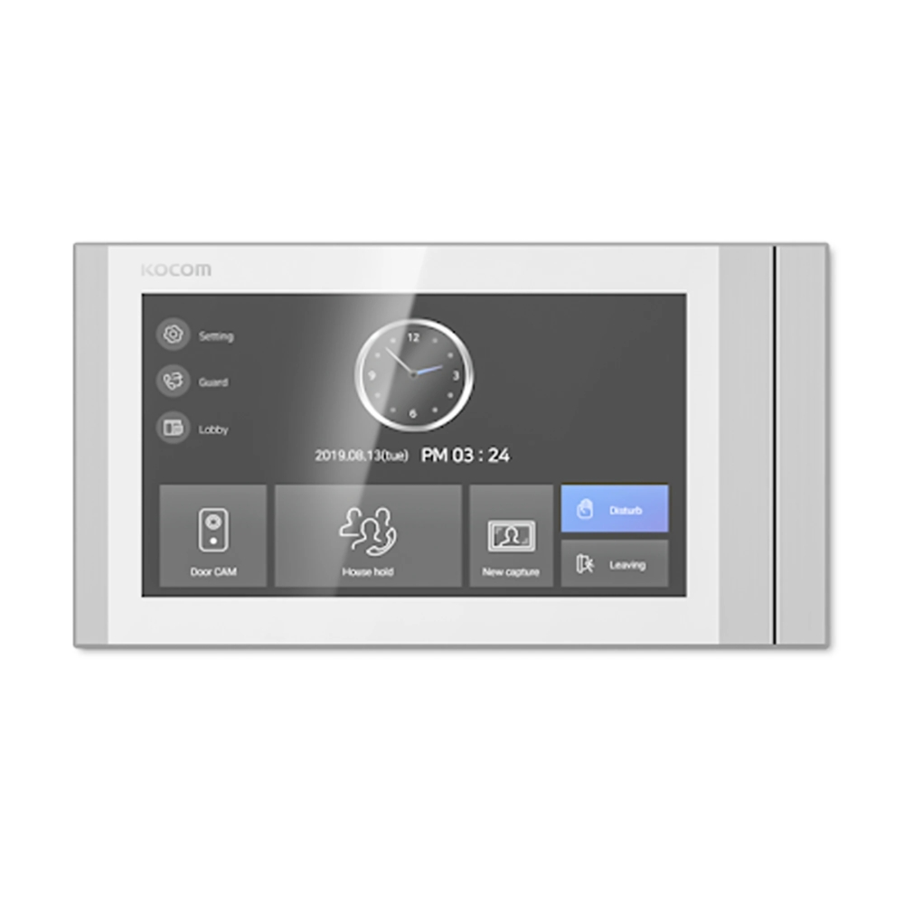 Video Portero Kocom 7" Pantalla Color Exterior color Blanco KCV-T701SM(W)