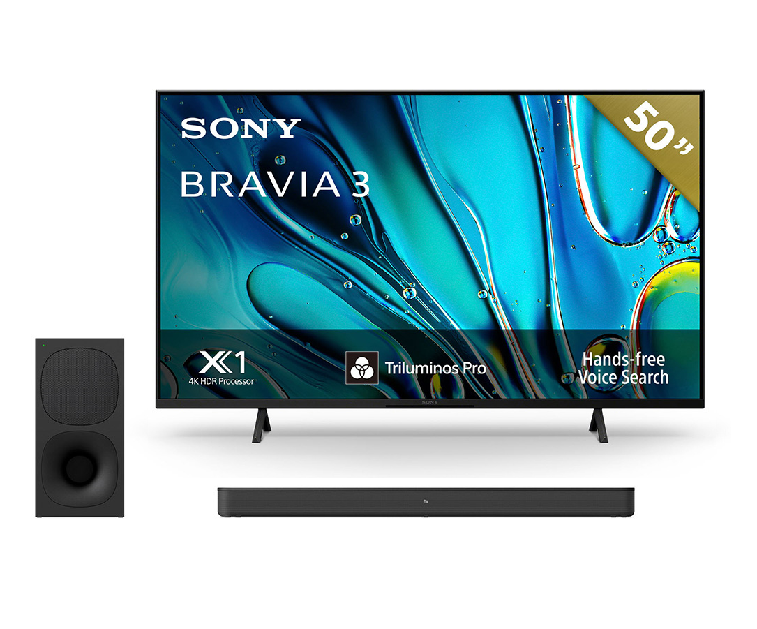 Combo Bravia 3 LED Smart TV 50" + Barra de sonido HT-S400