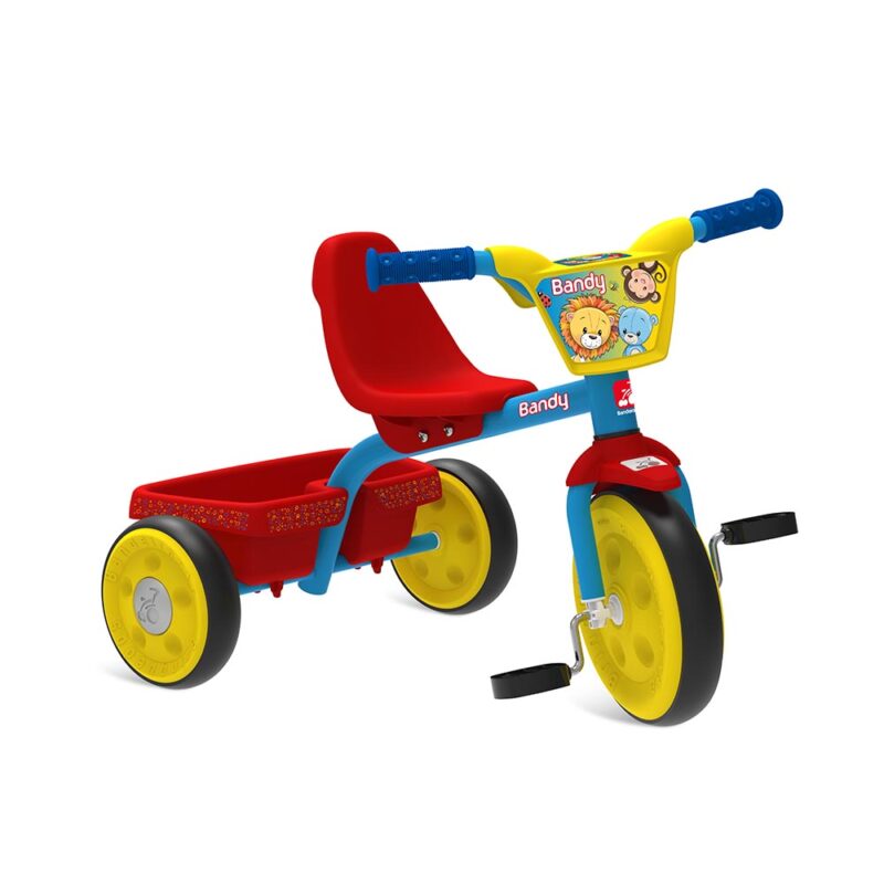 Triciclo Bandy Bandeirante Rojo Azul Y Amarillo