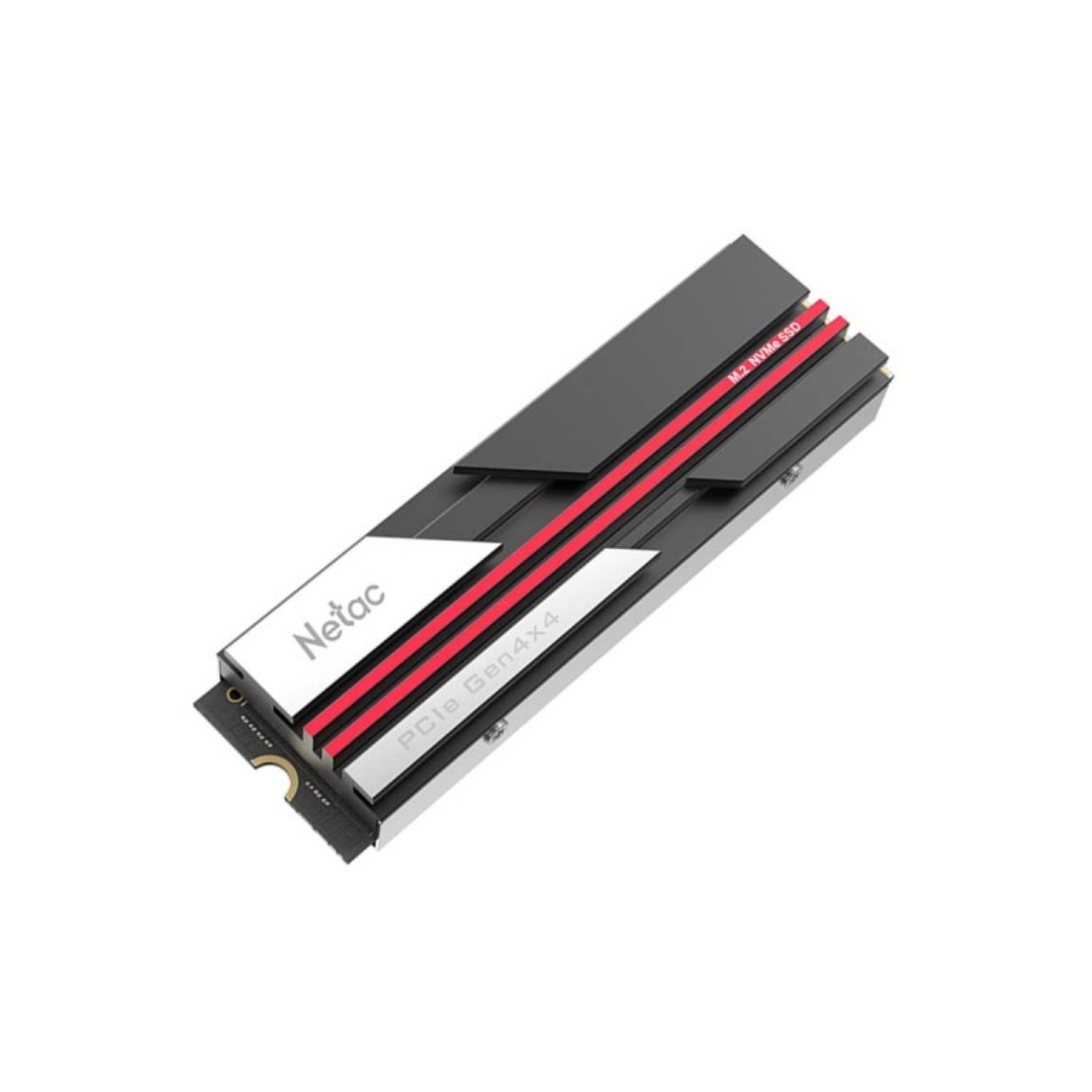 Disco Duro Netac Portatil 1TB SSD NVMe M.2 con Disipador PCIe Gen4x4 R/W hasta 7200/6850 MBps Control de Temperatura Inteligente NT01NV7000-1T0-E4X