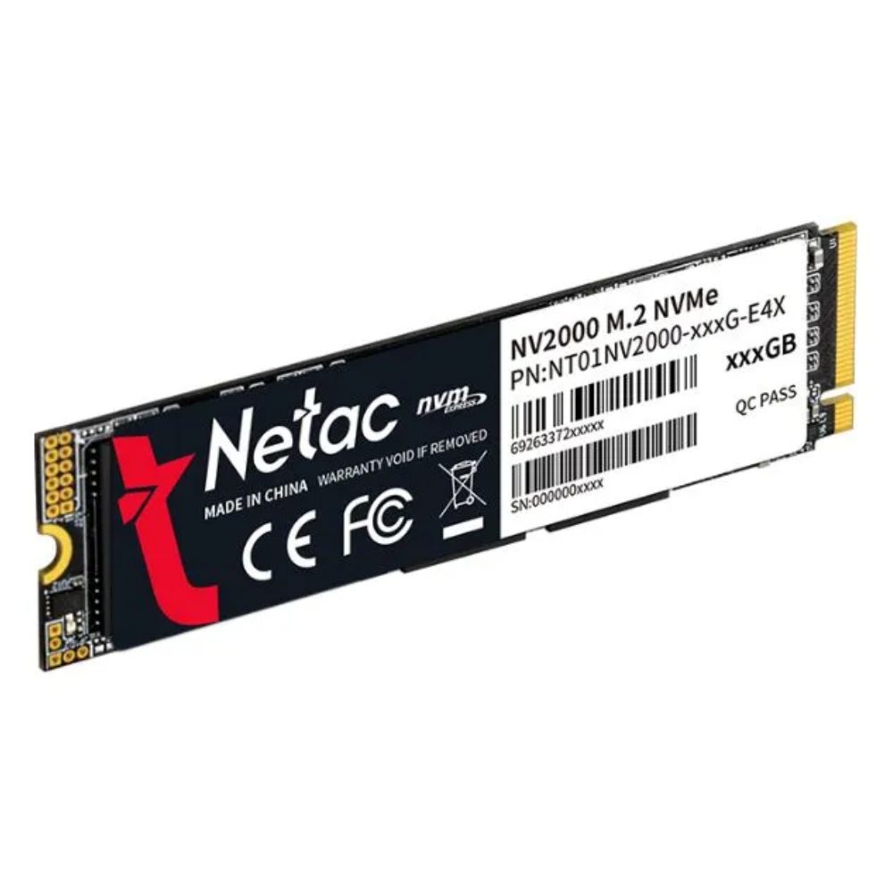 img Disco Duro Netac SSD 512GB NV2000 PCIe 3 x4 M.2 2280 NVMe 3D NAND R/W hasta 2500/1950 MBps NT01NV2000-512-E4X