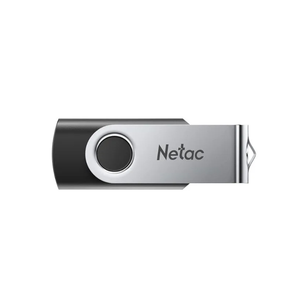 Memoria Flash Netac 128GB USB-A 3.0 Lectura 110MBps Escritura 45MBps Material ABS y Metal NT03U505N-128G-30BK