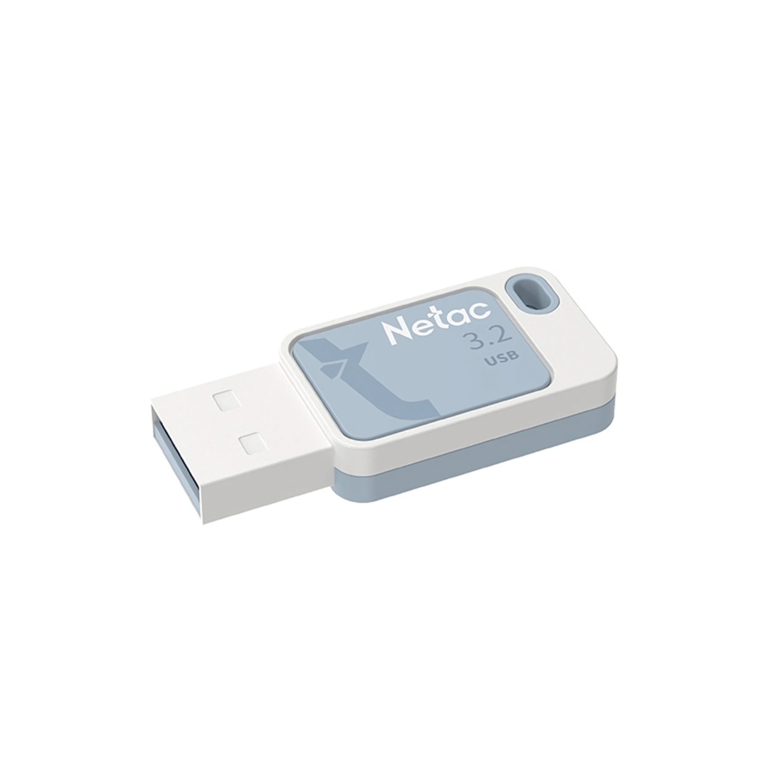 Memoria Flash Netac 64GB USB 3.2 Soporta Software de Encriptado Material ABS color Azul NT03UA31N-064G-32BL