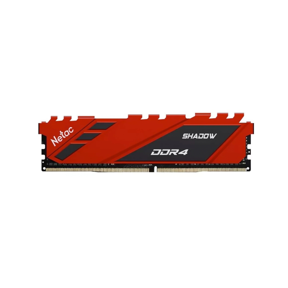 Memoria RAM Netac DDR4 8GB 3200MHz con Disipador color Rojo NTSDD4P32SP-08R