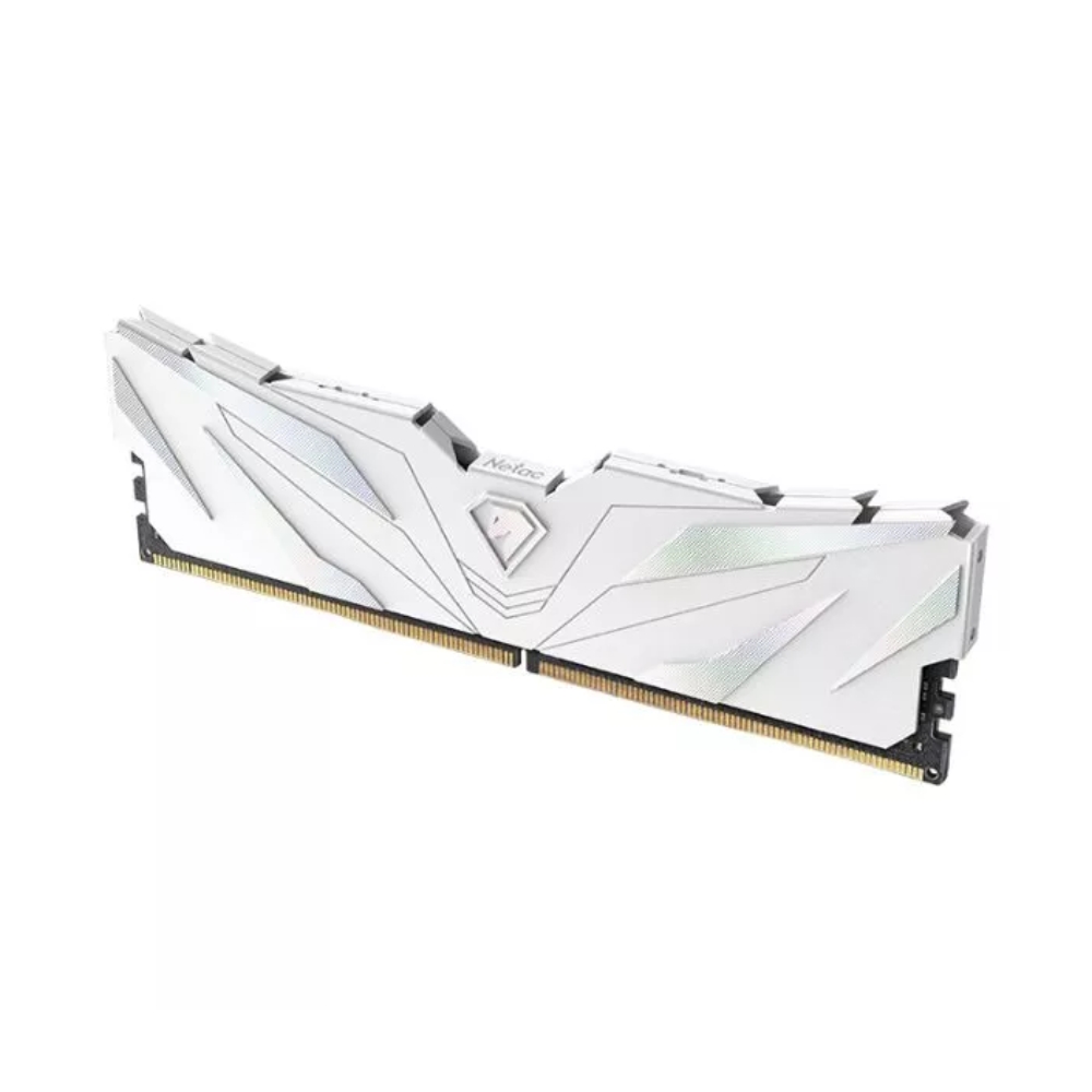 img Memoria RAM Netac DDR5 8GB 4800MHz UDIMM con Disipador color Blanco NTSWD5P48SP-08W