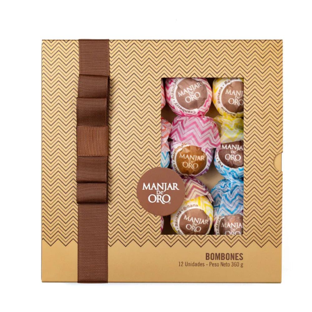 Caja Manjar de Oro 12 Bombones