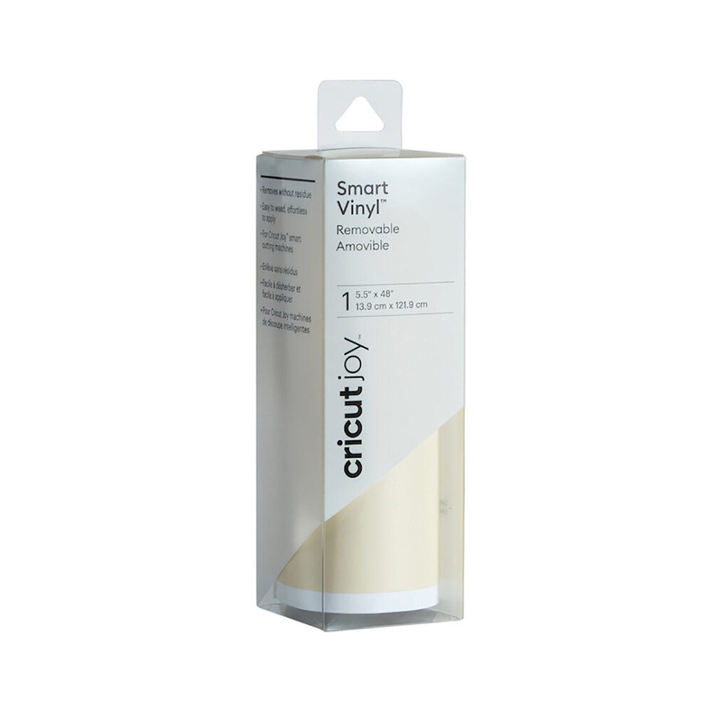 Vinil Smart Cricut Joy Removible 13.9cm x 121.9cm color Crema Mate 2007159