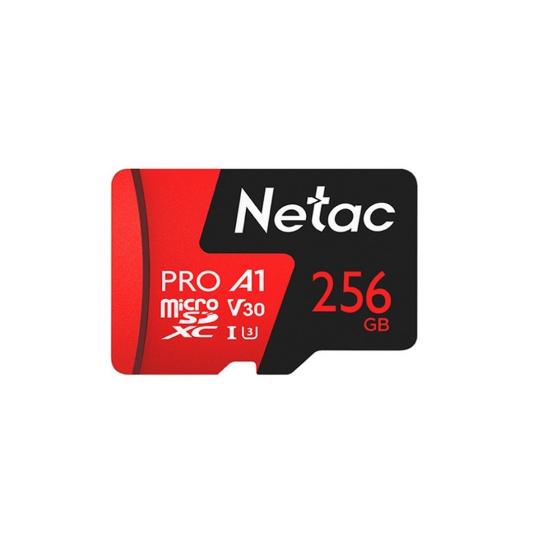 Memoria Micro SD Netac 256GB Extreme Pro SDXC V30 A1 Clase 10 hasta 100MBps NT02P500PRO-256G-S