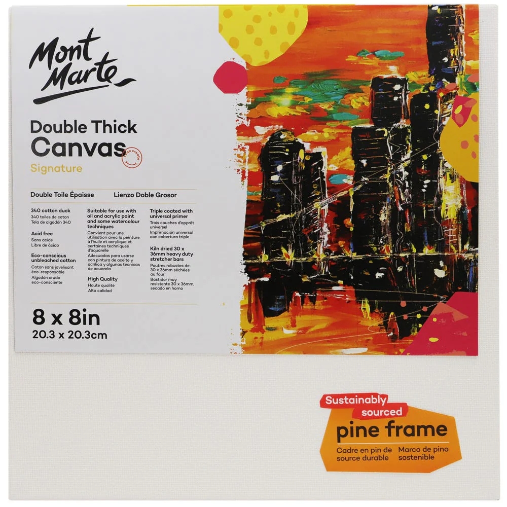 Lienzo Canvas MontMarte Signature Panel 20.3x20.3cm 8x8" de Doble Grosor 3.6cm CSDT2020
