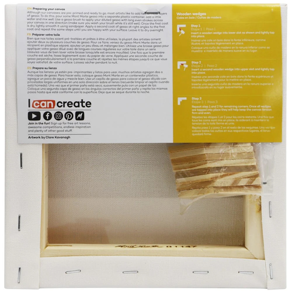 img Lienzo Canvas MontMarte Signature Panel 20.3x20.3cm 8x8" de Doble Grosor 3.6cm CSDT2020