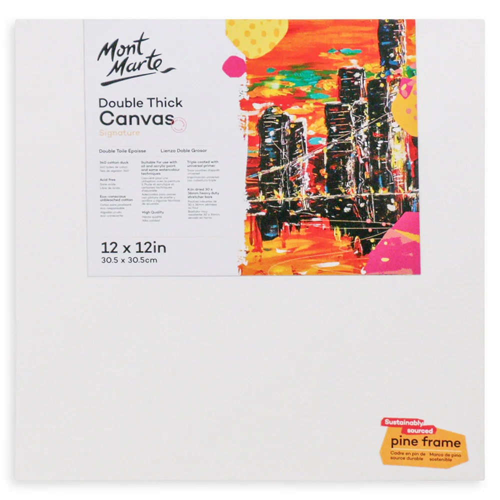 Lienzo Canvas MontMarte Signature Panel 30.5x30.5cm 12x12" de Doble Grosor 3.6cm CSDT3030
