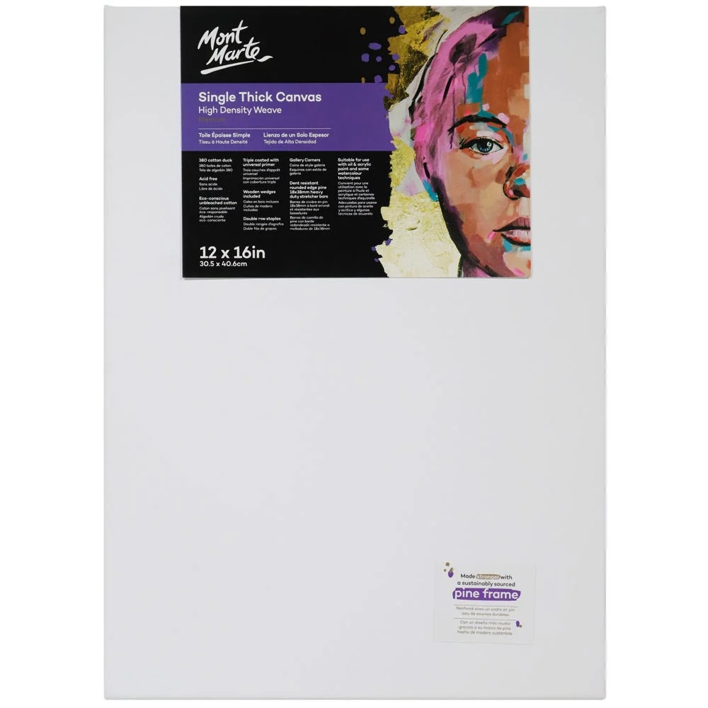 img Lienzo Canvas MontMarte Signature Panel 30.5x40.6cm 12x16" Tela de Algodon 380GSM Marco de Pino CMST3040