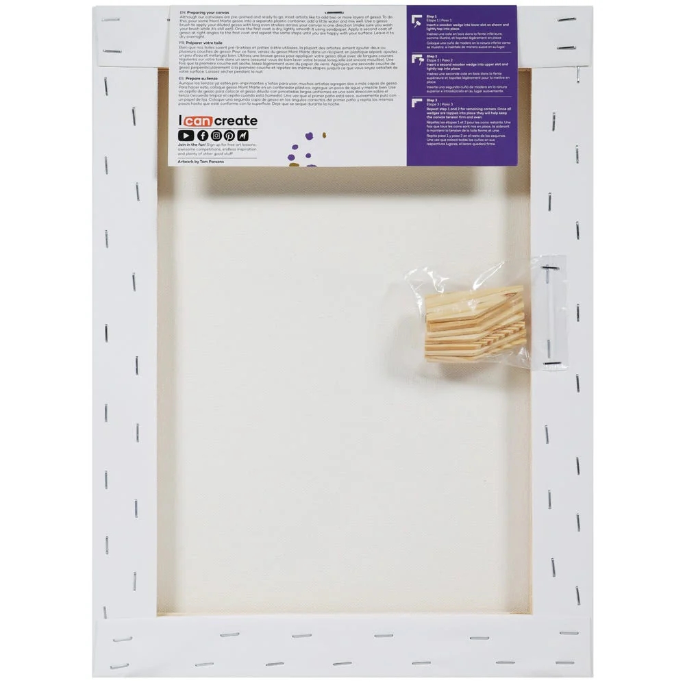 img Lienzo Canvas MontMarte Signature Panel 30.5x40.6cm 12x16" Tela de Algodon 380GSM Marco de Pino CMST3040