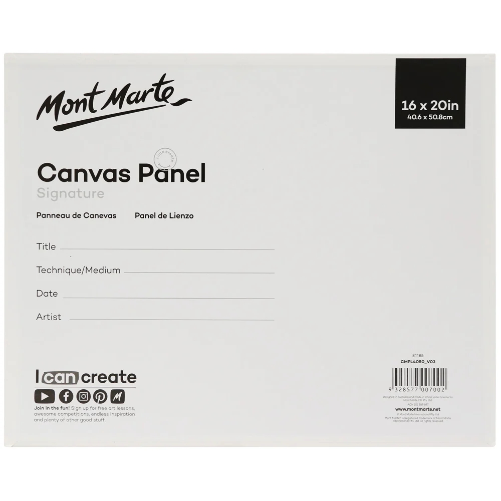 img Lienzo Canvas MontMarte Signature Panel 40.6x50.8cm 16x20" CMPL4050