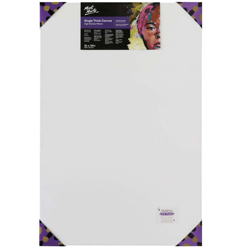 Lienzo Canvas MontMarte Signature Panel 60.9x91.4cm 24x36" Tela de Algodon 380GSM Marco de Pino CMST6090