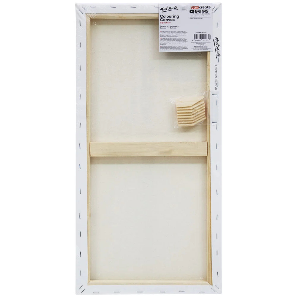 img Lienzo MontMarte Signature 30x60cm para Colorear Cartoon CACL3060C