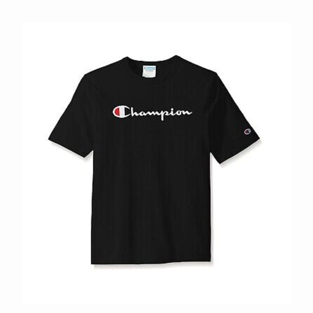 Polera Bordada Champion Heritage Script en Negro 