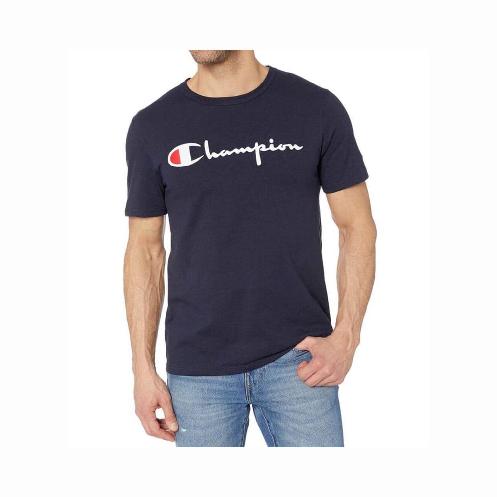 Polera Champion Heritage Direct Flock Script 