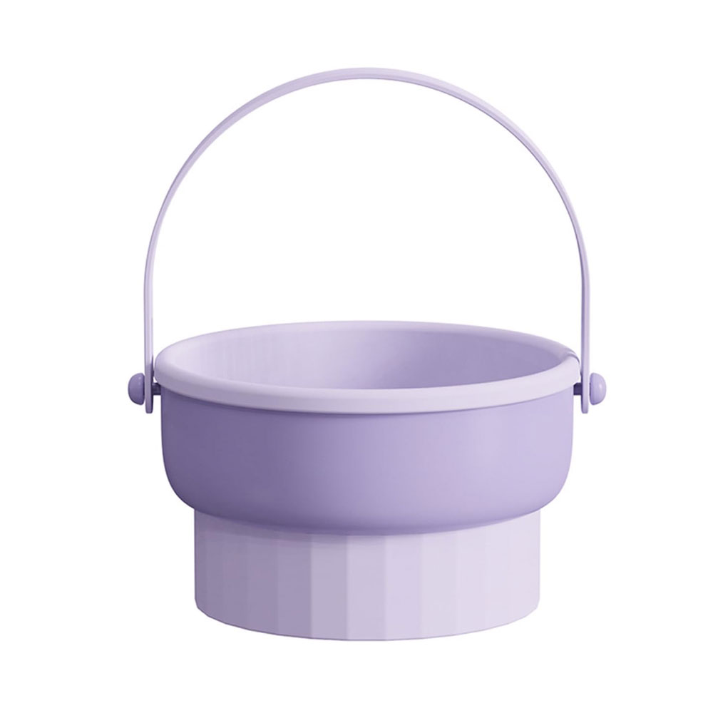 Cubo de Limpieza de Brochas Multifuncional Morado
