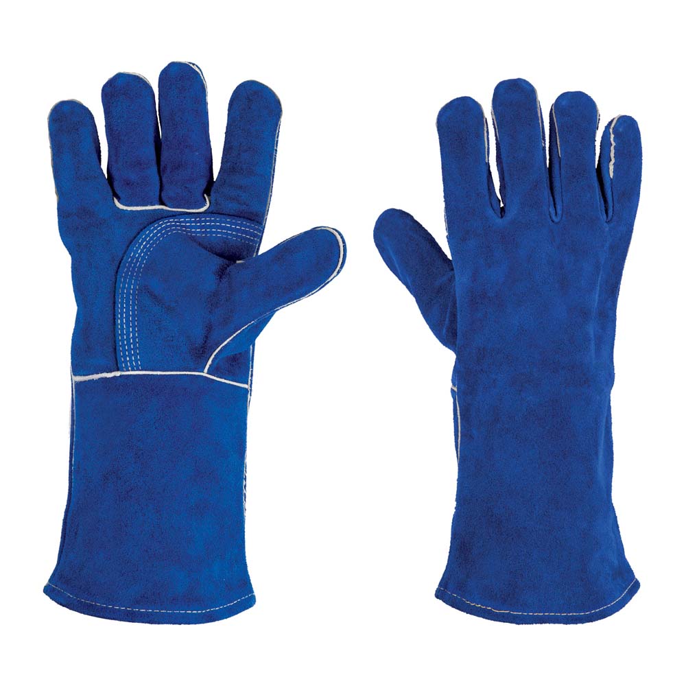 Guantes Truper Azules Reforzados para Soldador 15246