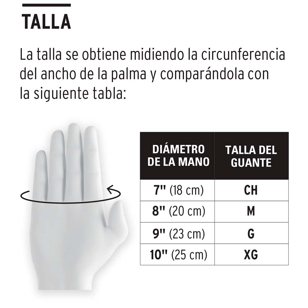 img Guantes Truper de Nylon Recubiertos de Nitrilo Talla G