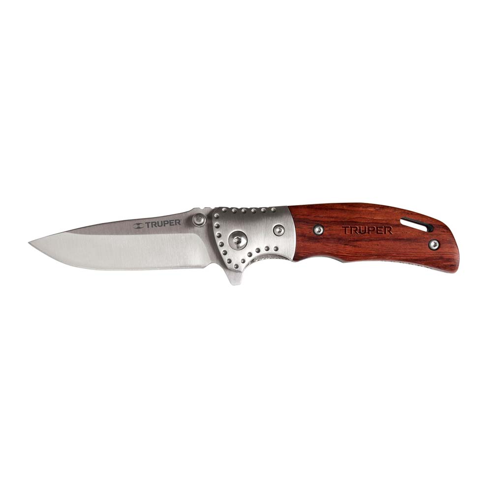 Navaja Truper Abatible 3-1/2" Mango de Madera 13889