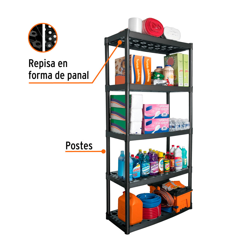 img Estante Truper de Plástico Uso Rudo 5 Repisas