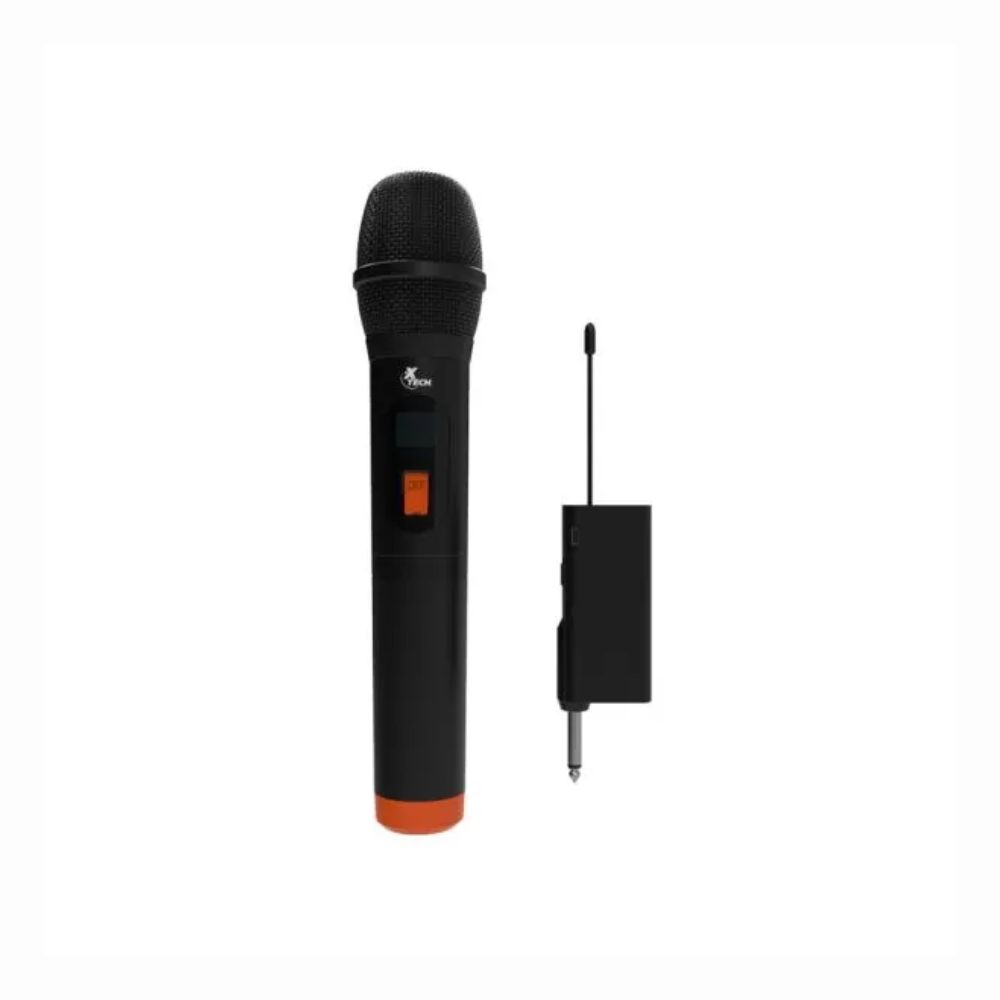 Micrófono Inalámbrico de Mano Xtech UHF con receptor recargable XTS-690