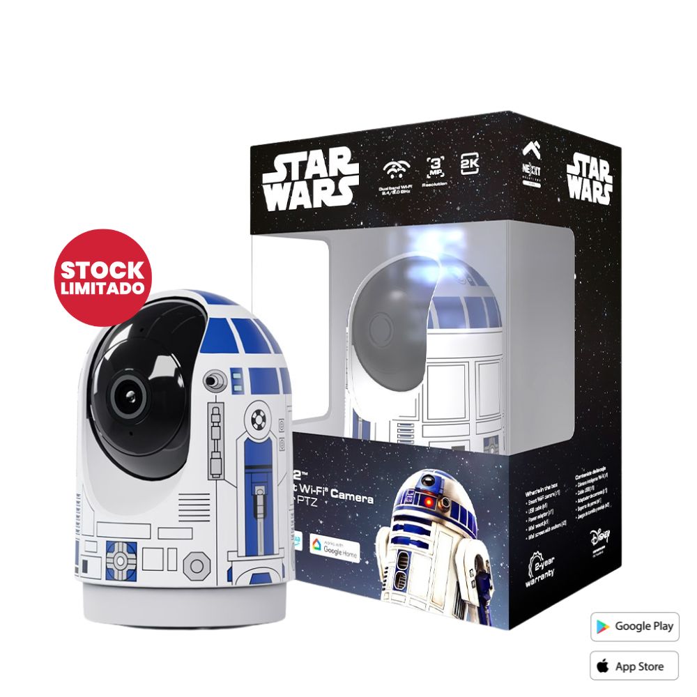 Cámara inteligente Stars Wars Wi-Fi, Nexxt Interior Edición R2D2 NHC-IP15