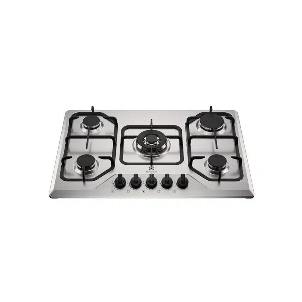 Encimera Electrolux de 5 hornallas, color inox KE5XC