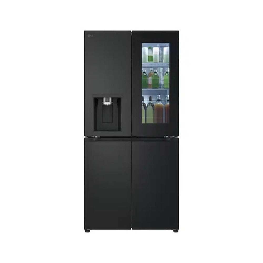 Refrigerador LG frío seco, French Door, inverter, color Negro Matte de 418L GM57WXM