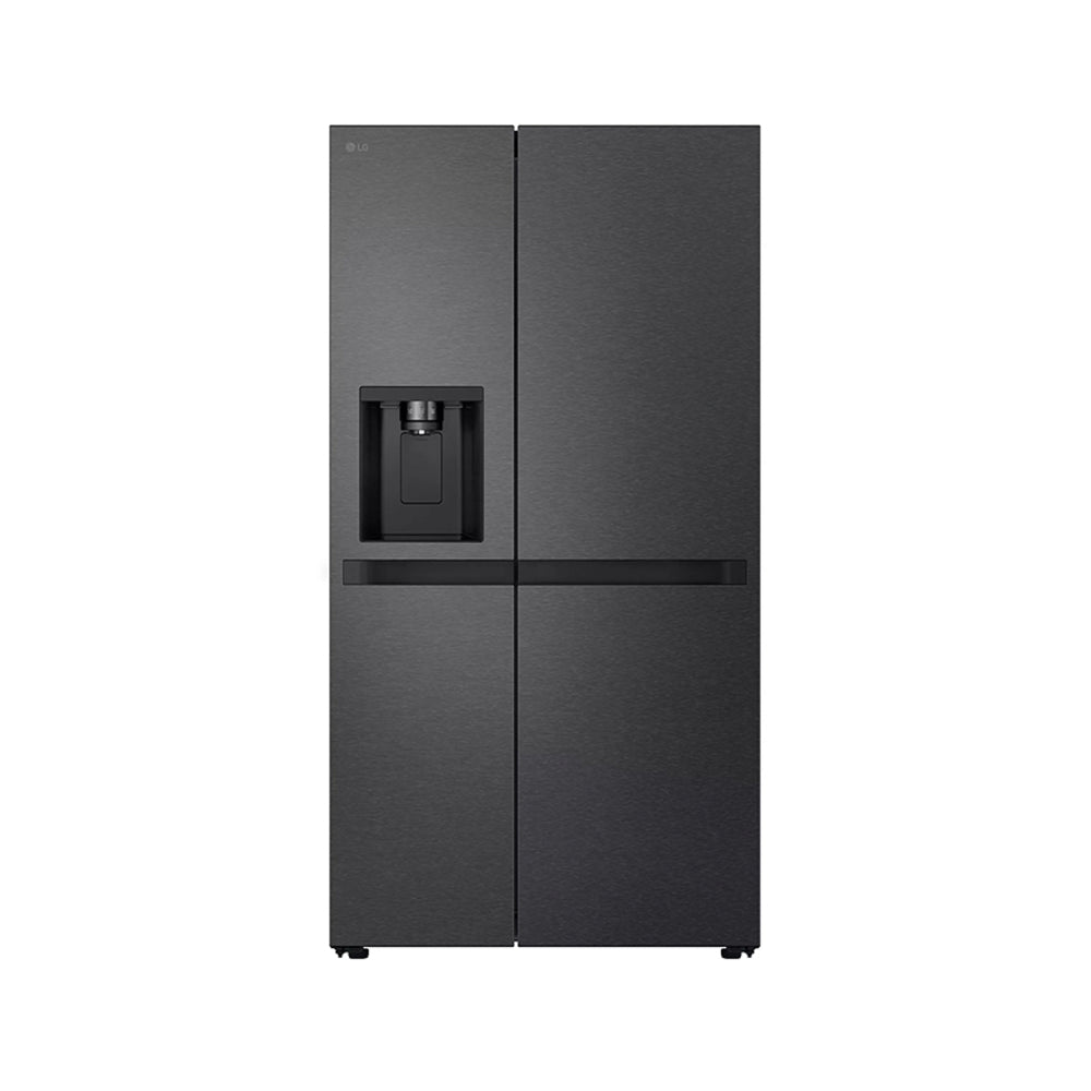 Refrigerador LG frío seco, Side by Side, inverter, color matte black de 621L GS66SPM